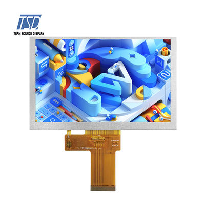 5 इंच 800x480 IPS ग्लास 500nits ट्रांसमिसिव LCD स्क्रीन 5&quot; LVDS इंटरफ़ेस मॉड्यूल